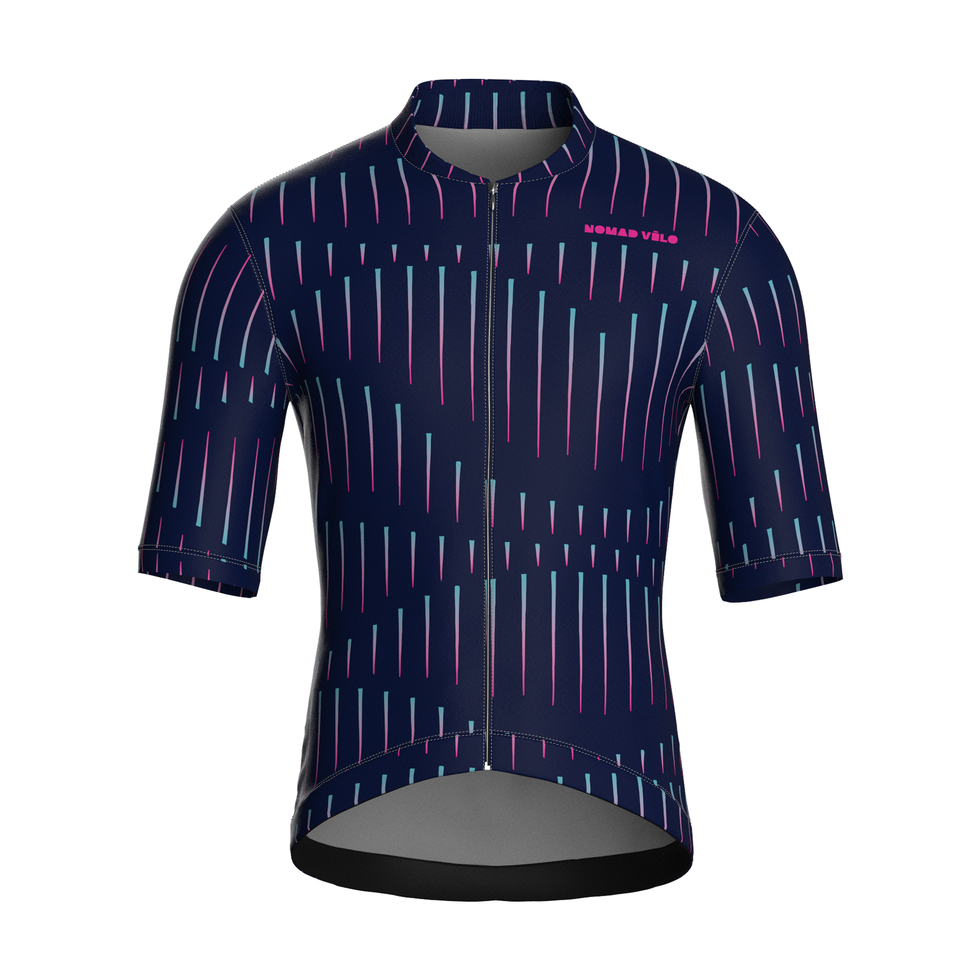Pinstripe Navy Jersey – Cycling Short Sleeve Race Fit