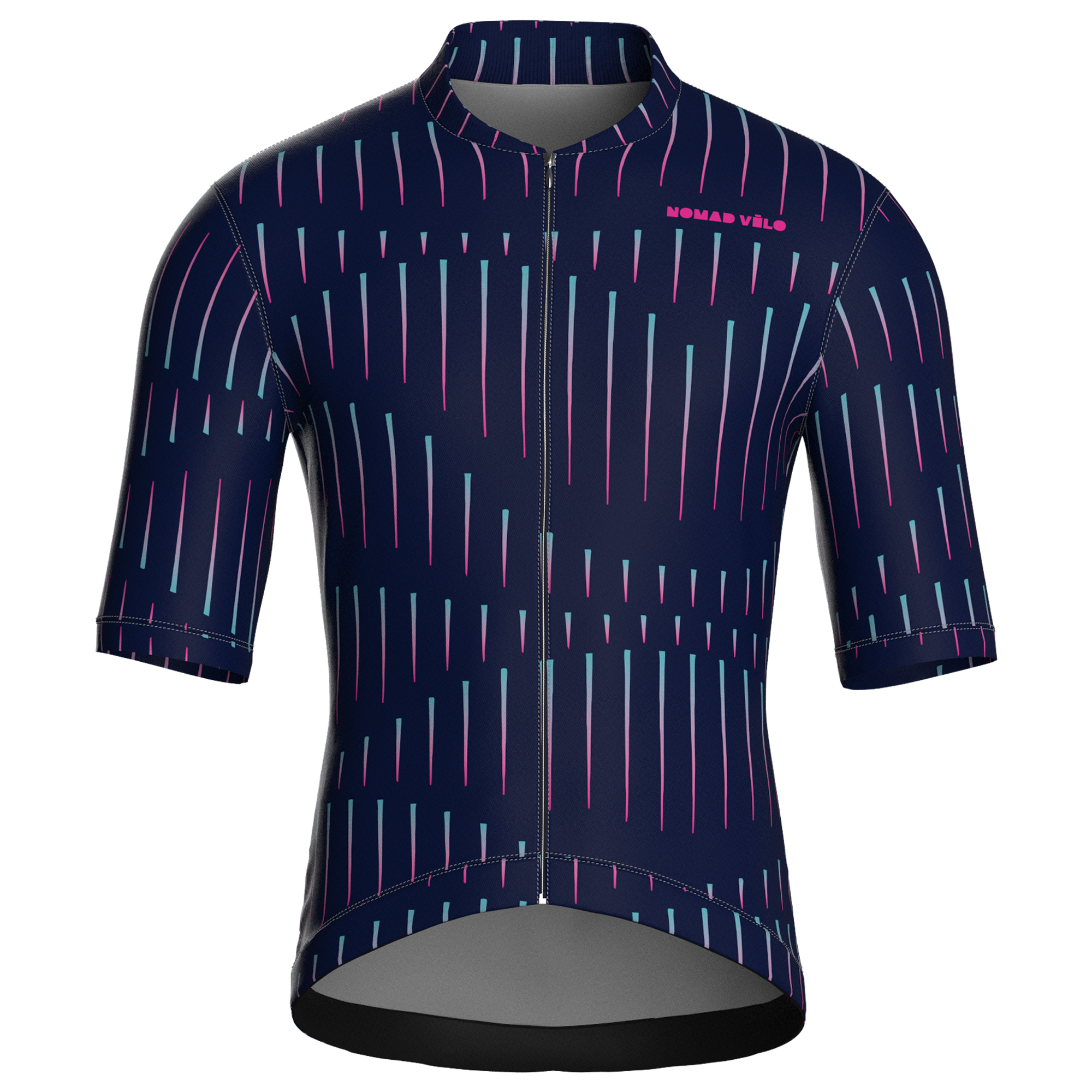 Pinstripe Navy Jersey – Cycling Short Sleeve Race Fit