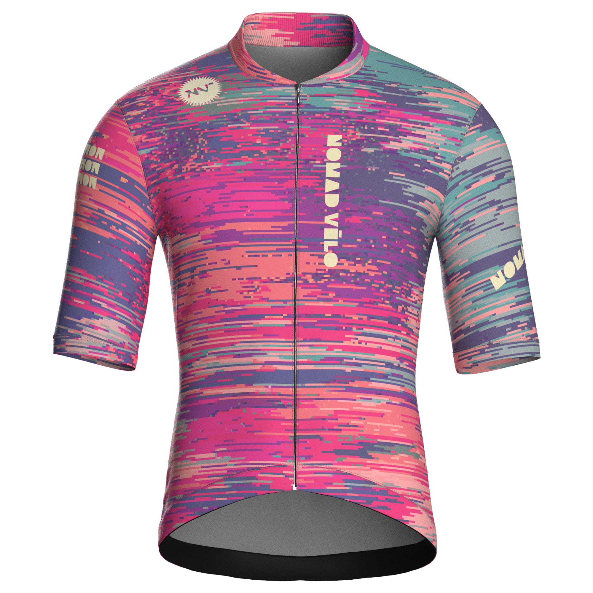 Glitch Pink Jersey – Cycling Short Sleeve Race Fit