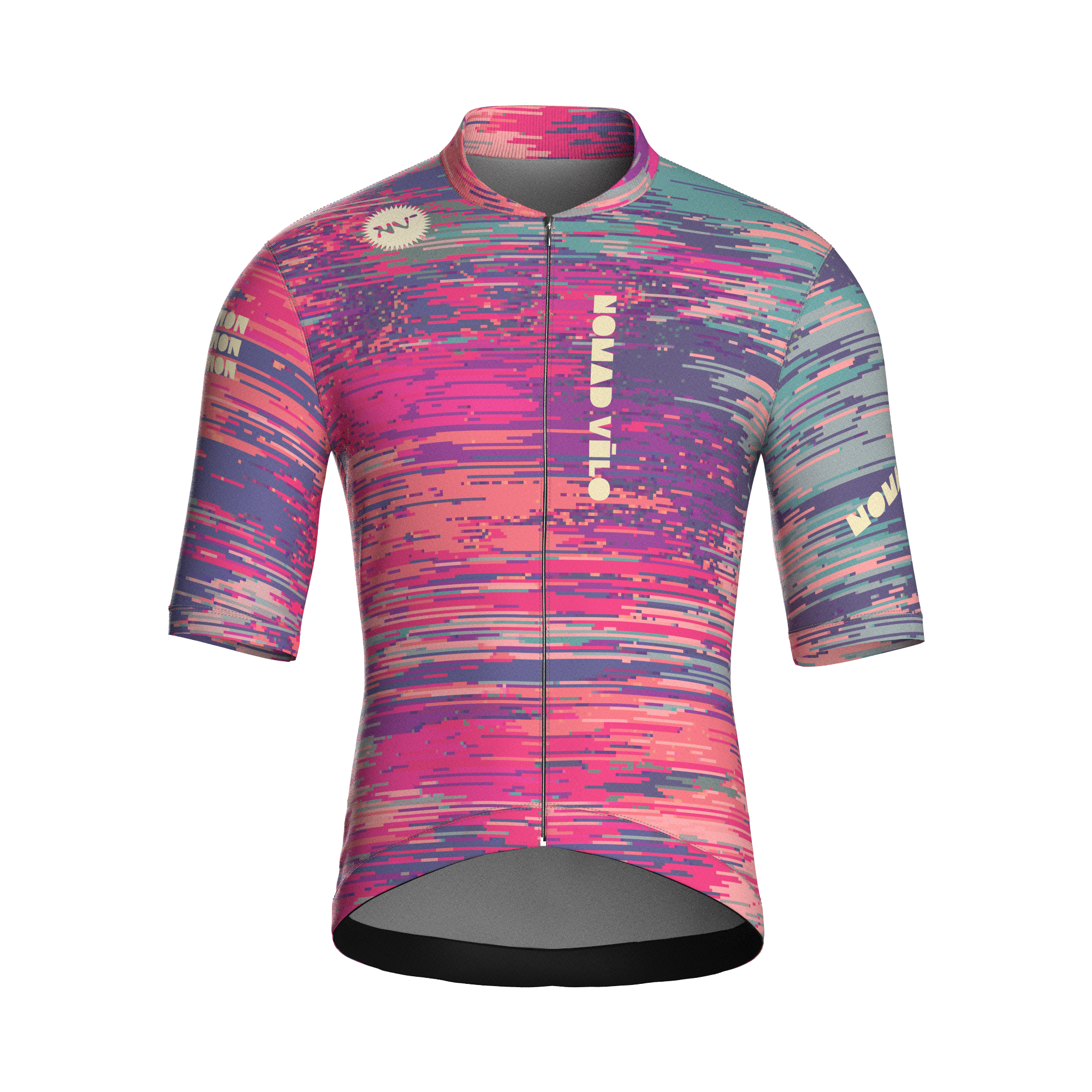 Glitch Pink Jersey – Cycling Short Sleeve Race Fit