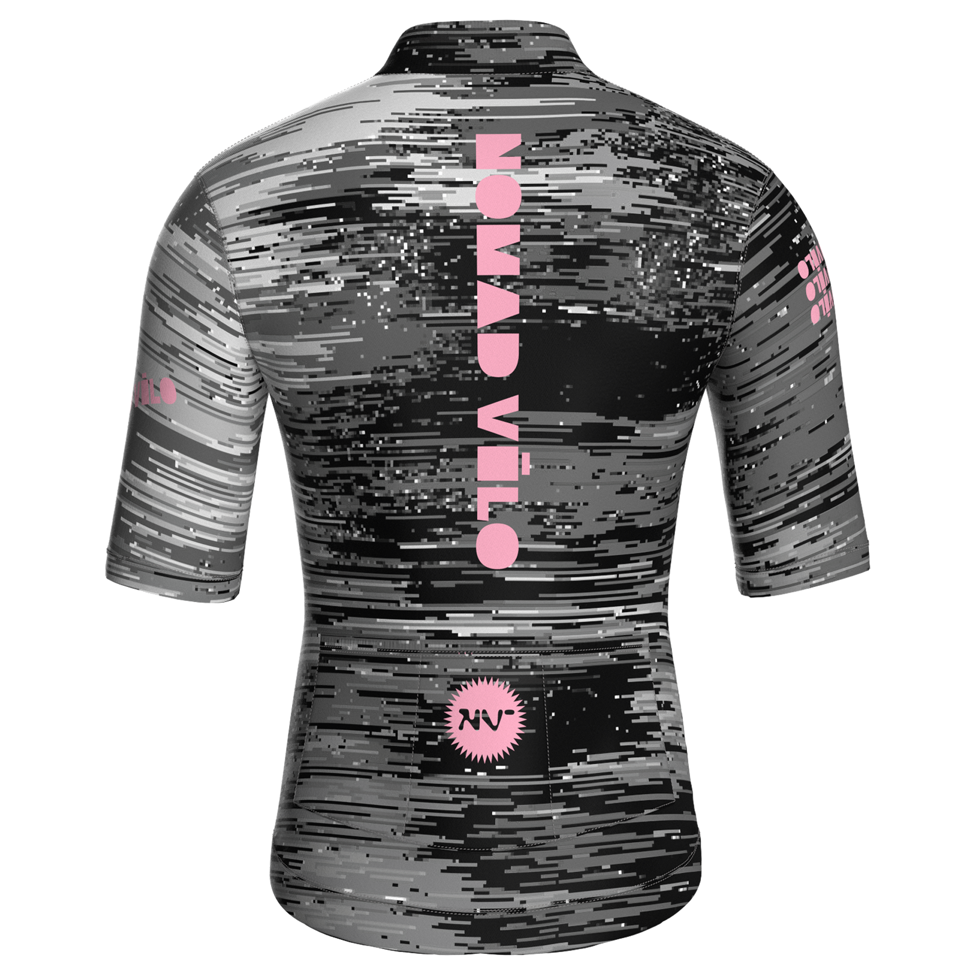 Glitch Grey Jersey – Cycling Short Sleeve Race Fit