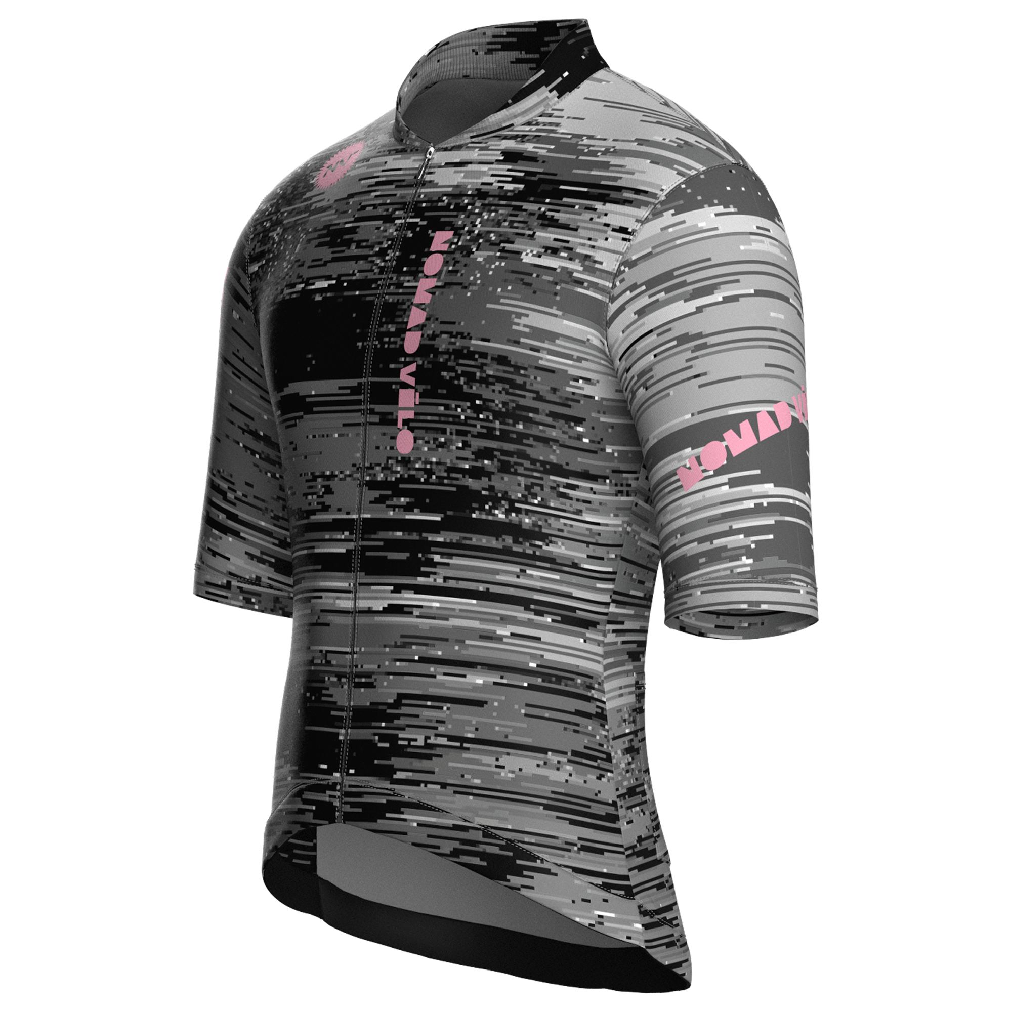 Glitch Grey Jersey – Cycling Short Sleeve Race Fit
