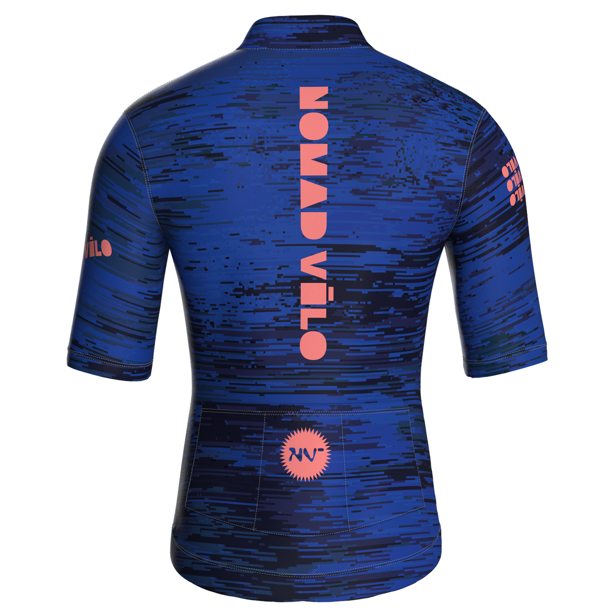 Glitch Blue Jersey – Cycling Short Sleeve Race Fit