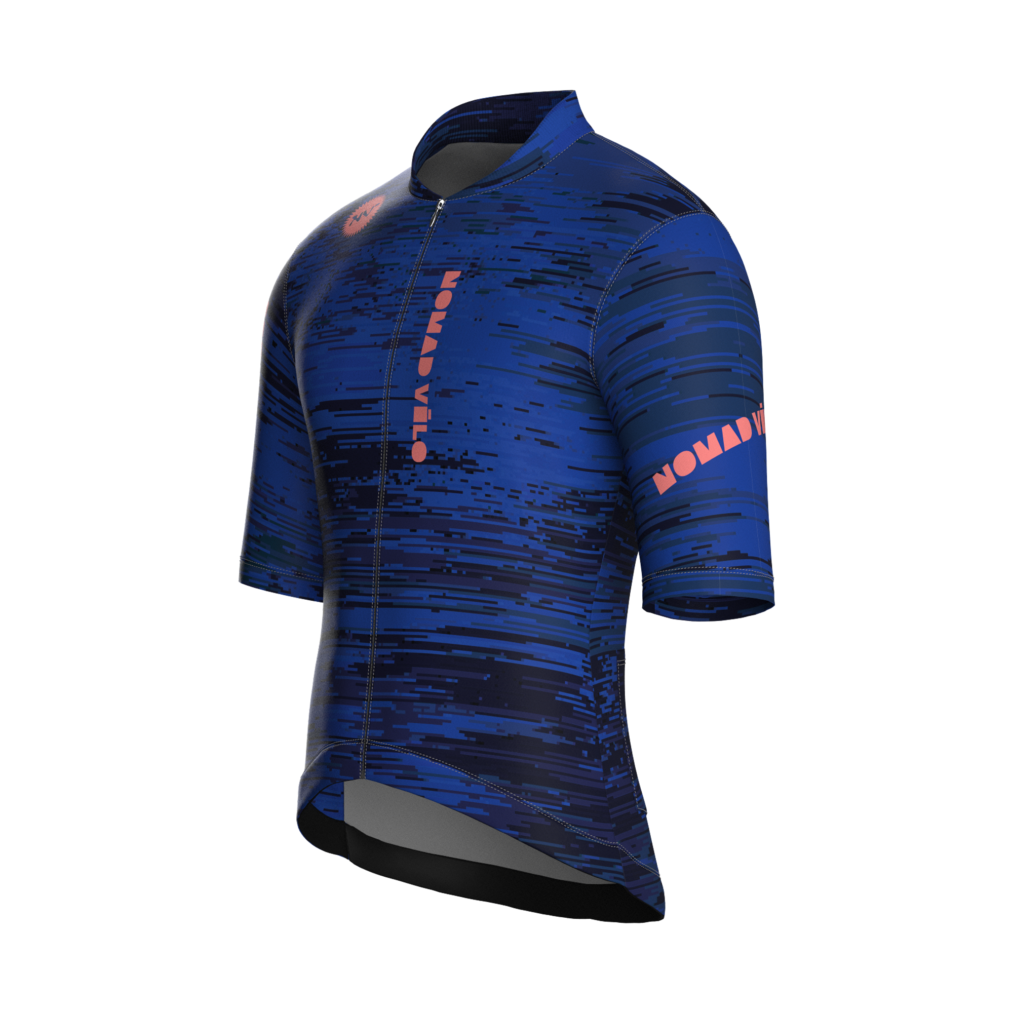 Glitch Blue Jersey – Cycling Short Sleeve Race Fit