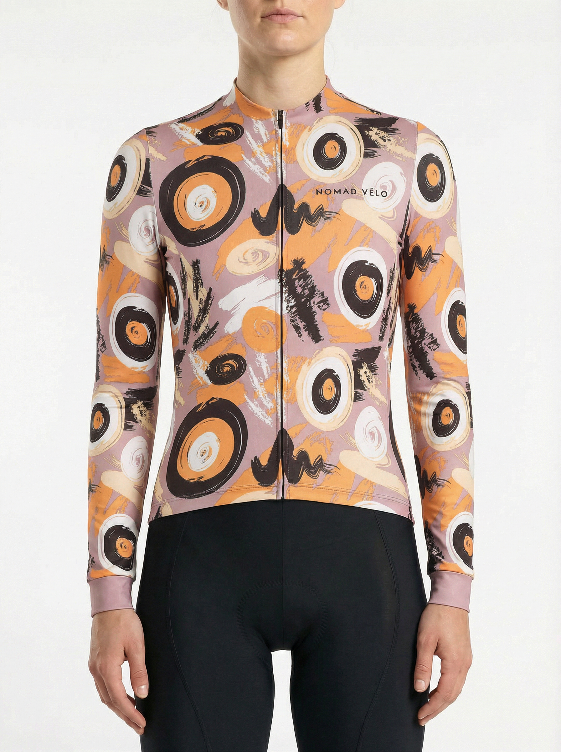 Cycling Baobab Long Sleeve Jersey – Aero Fit Thermal African Nature Tree Design | Nomad Vélo