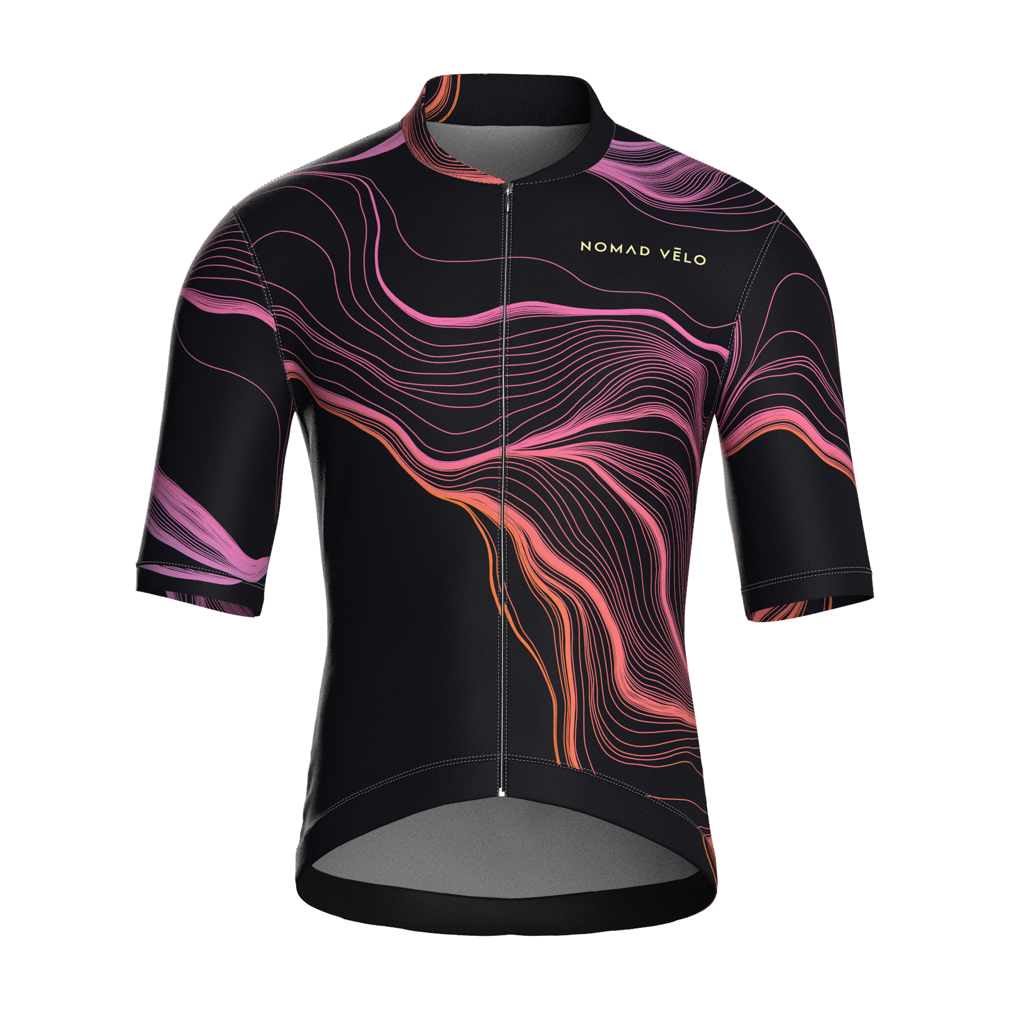 Contour Burgundy Jersey – Cycling Short Sleeve Race Fit