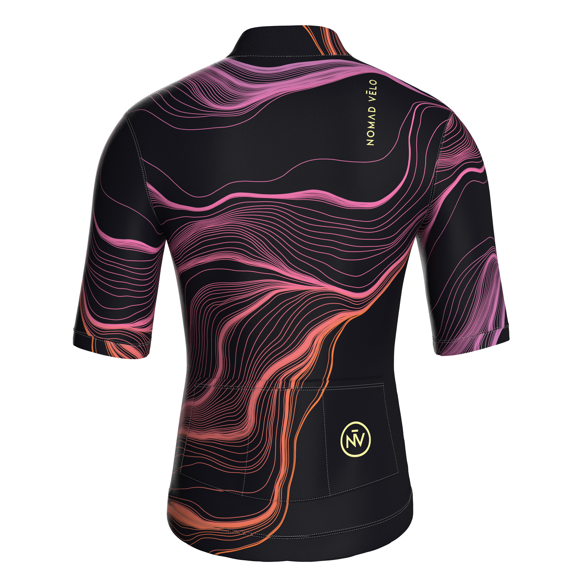 Contour Black Jersey – Cycling Short Sleeve Race Fit