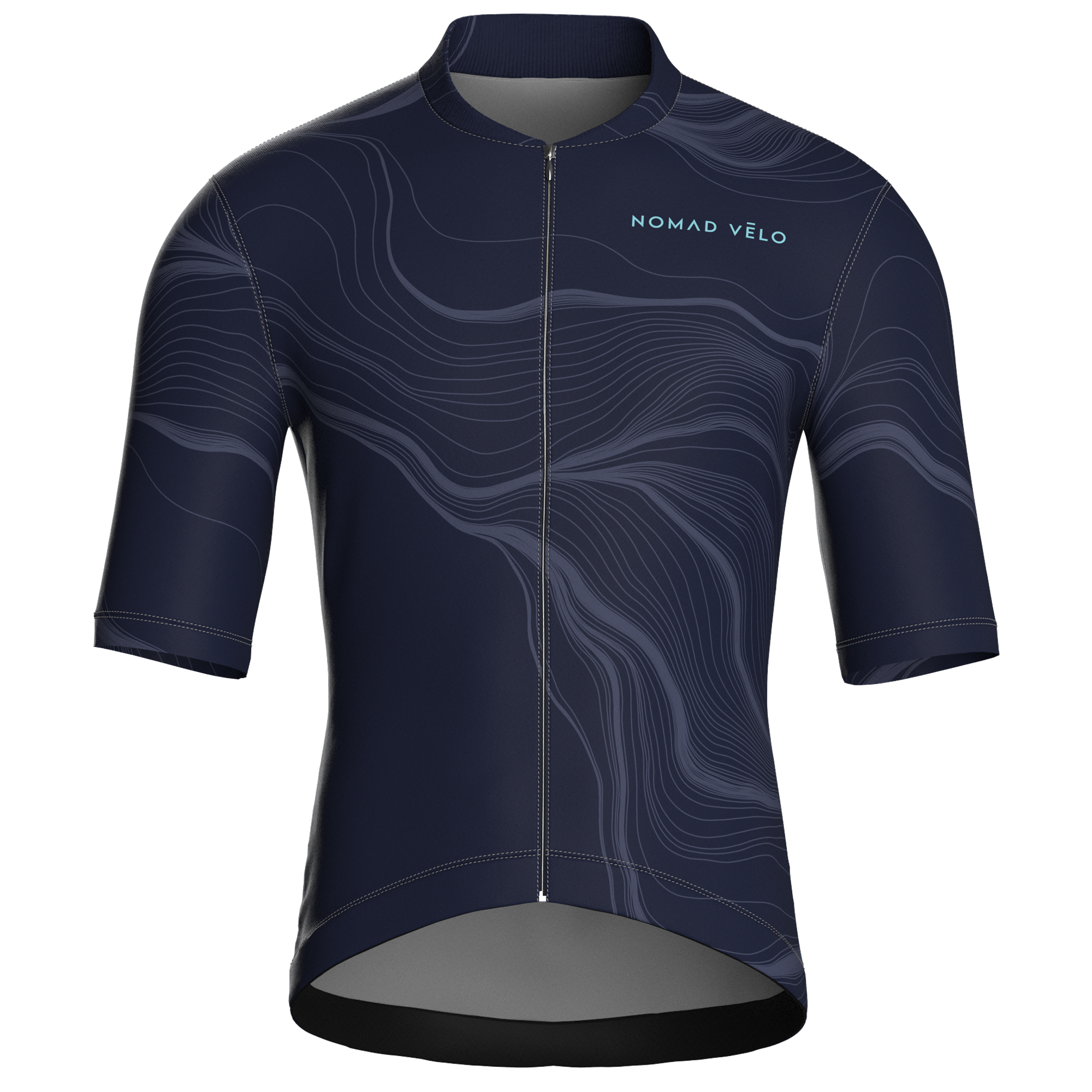 Contour Navy Jersey – Cycling Short Sleeve Race Fit