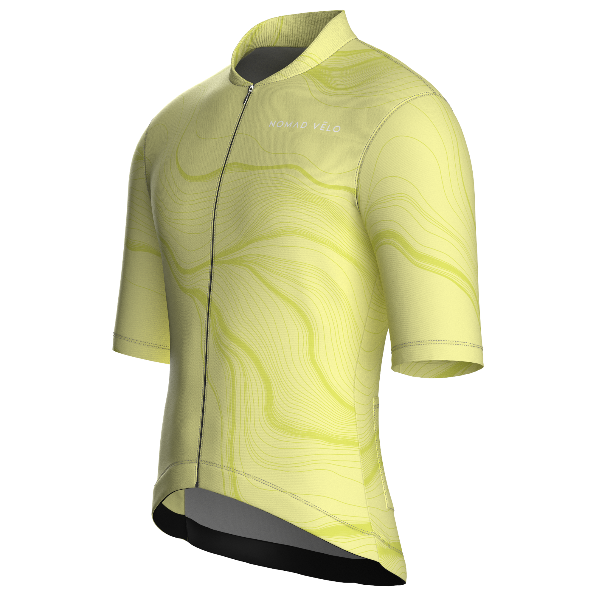 Contour Lime Jersey – Cycling Short Sleeve Race Fit