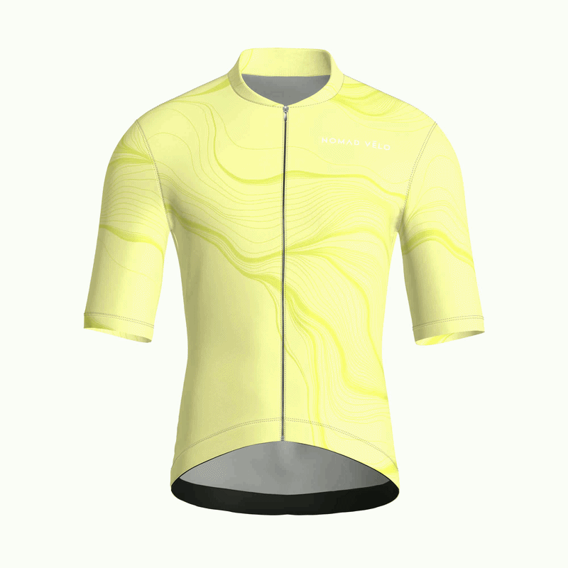 Contour Lime Jersey – Cycling Short Sleeve Race Fit