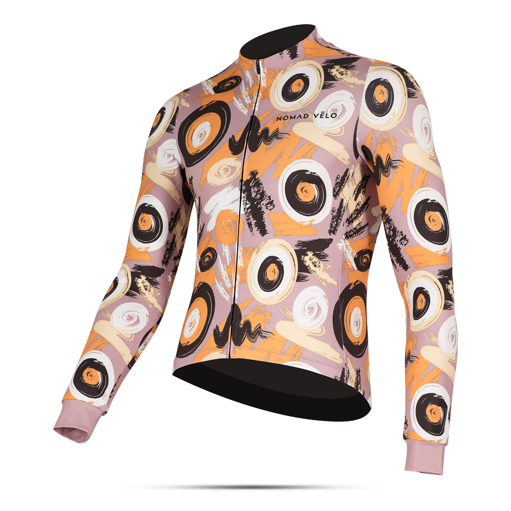 Cycling Baobab Long Sleeve Jersey – Aero Fit Thermal African Nature Tree Design | Nomad Vélo