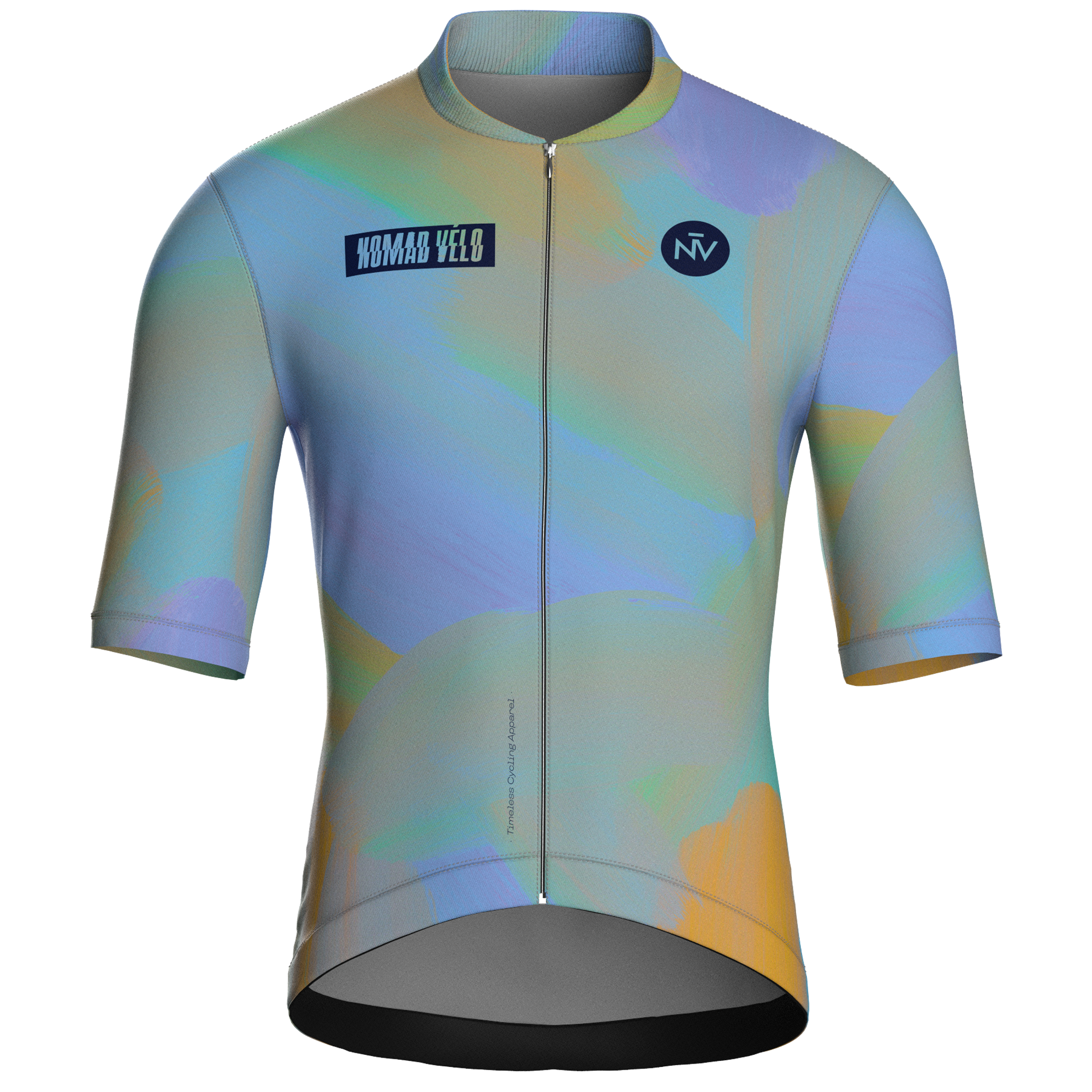 Painterly Pastel Jersey – Cycling Short Sleeve Aero Fit Iridescent Artwork