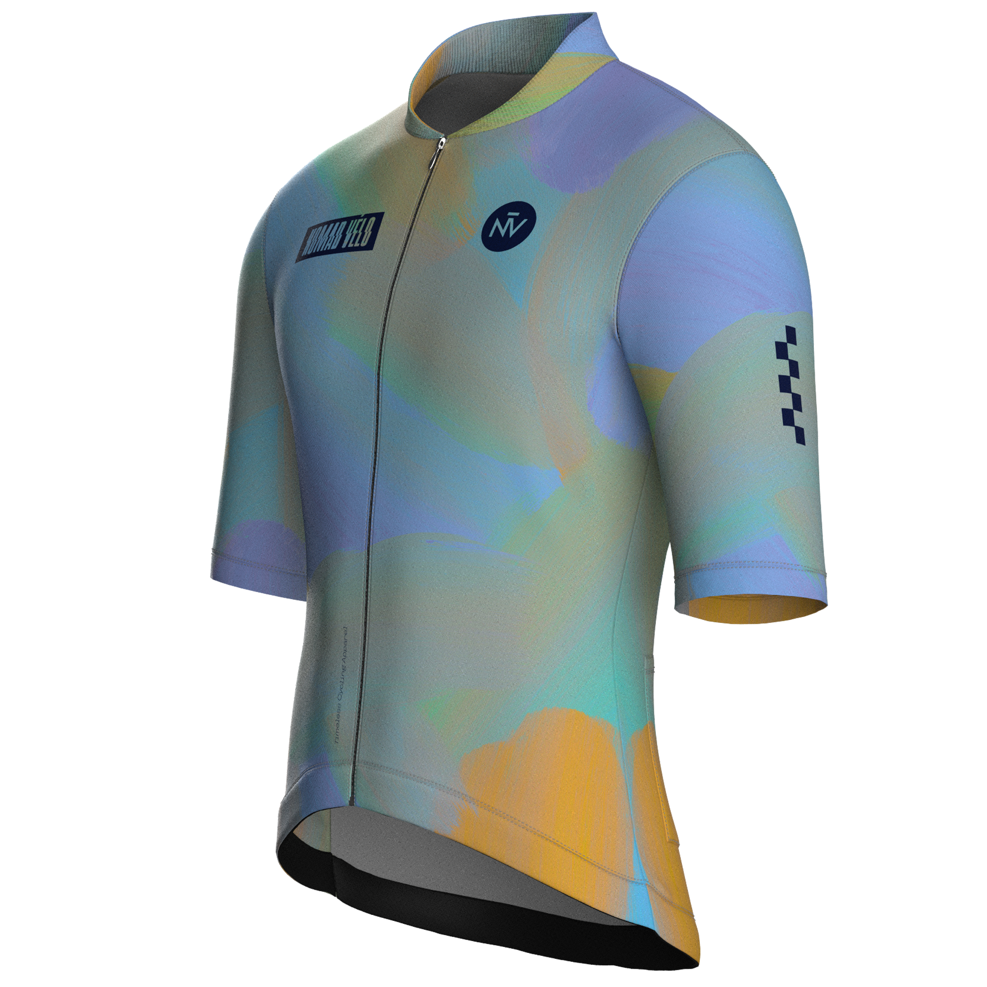 Painterly Pastel Jersey – Cycling Short Sleeve Aero Fit Iridescent Artwork