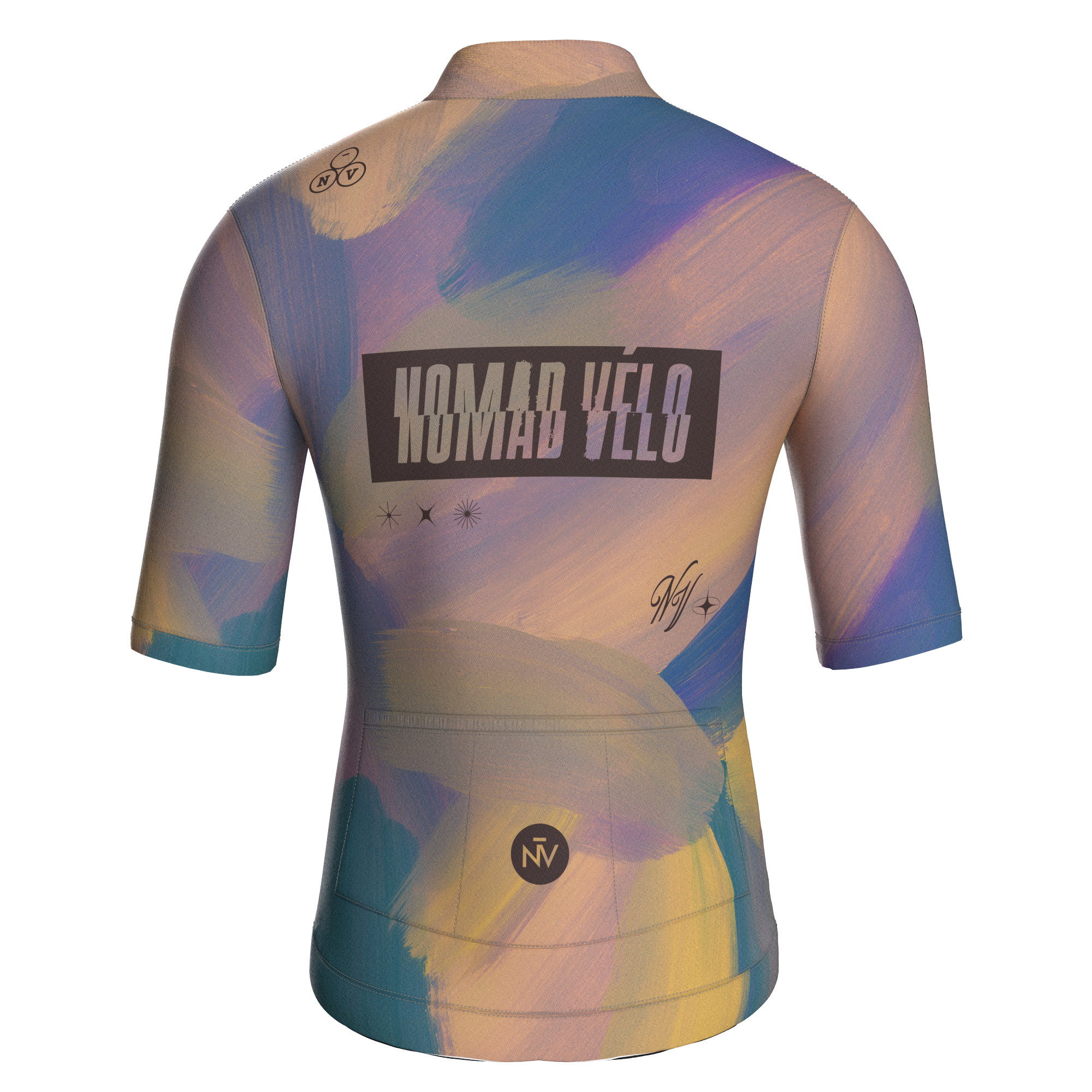 Painterly Sunset Jersey – Cycling Short Sleeve Aero Fit Sublimated Artwork