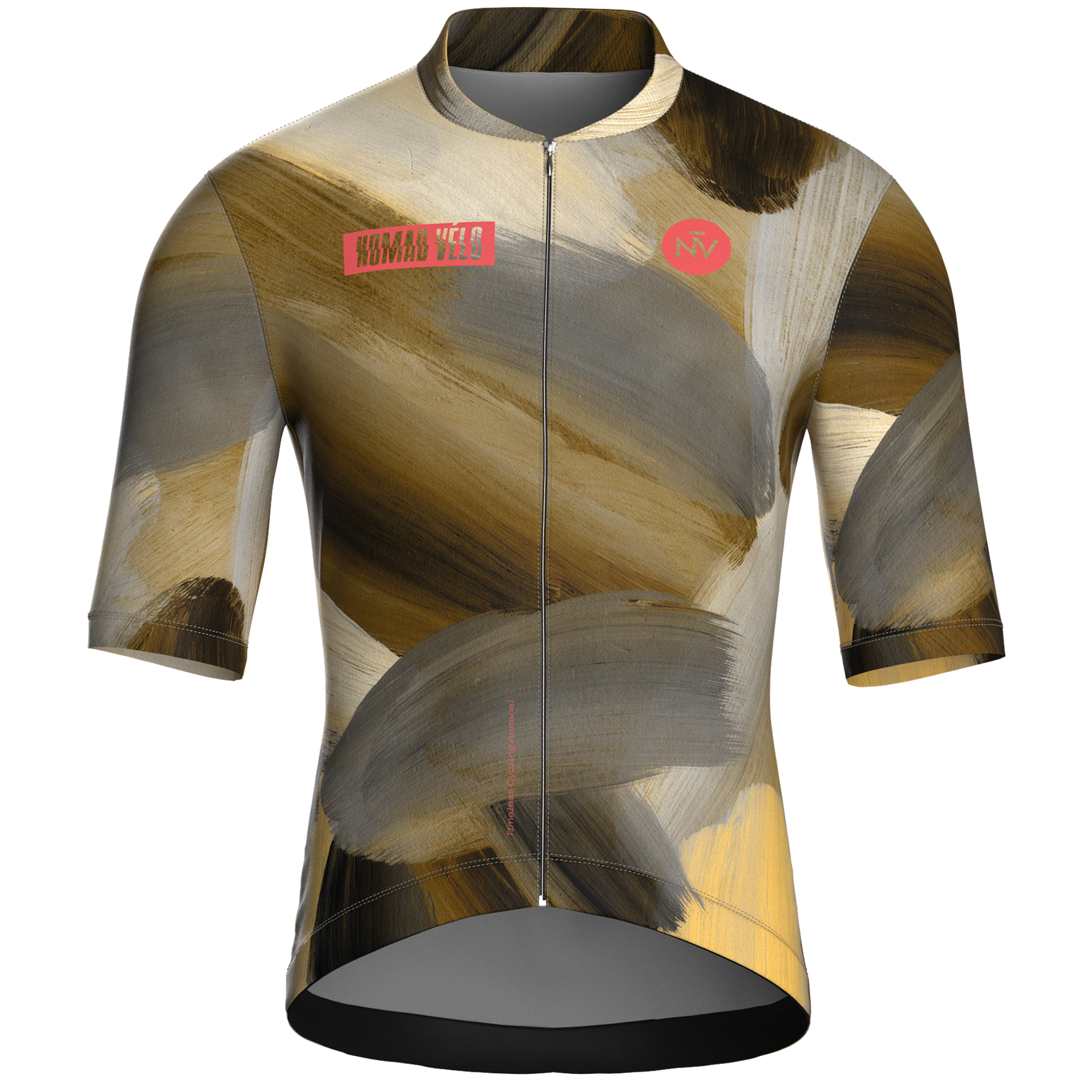 Painterly Bronze Jersey – Cycling Short Sleeve Aero Fit Sublimated Artwork