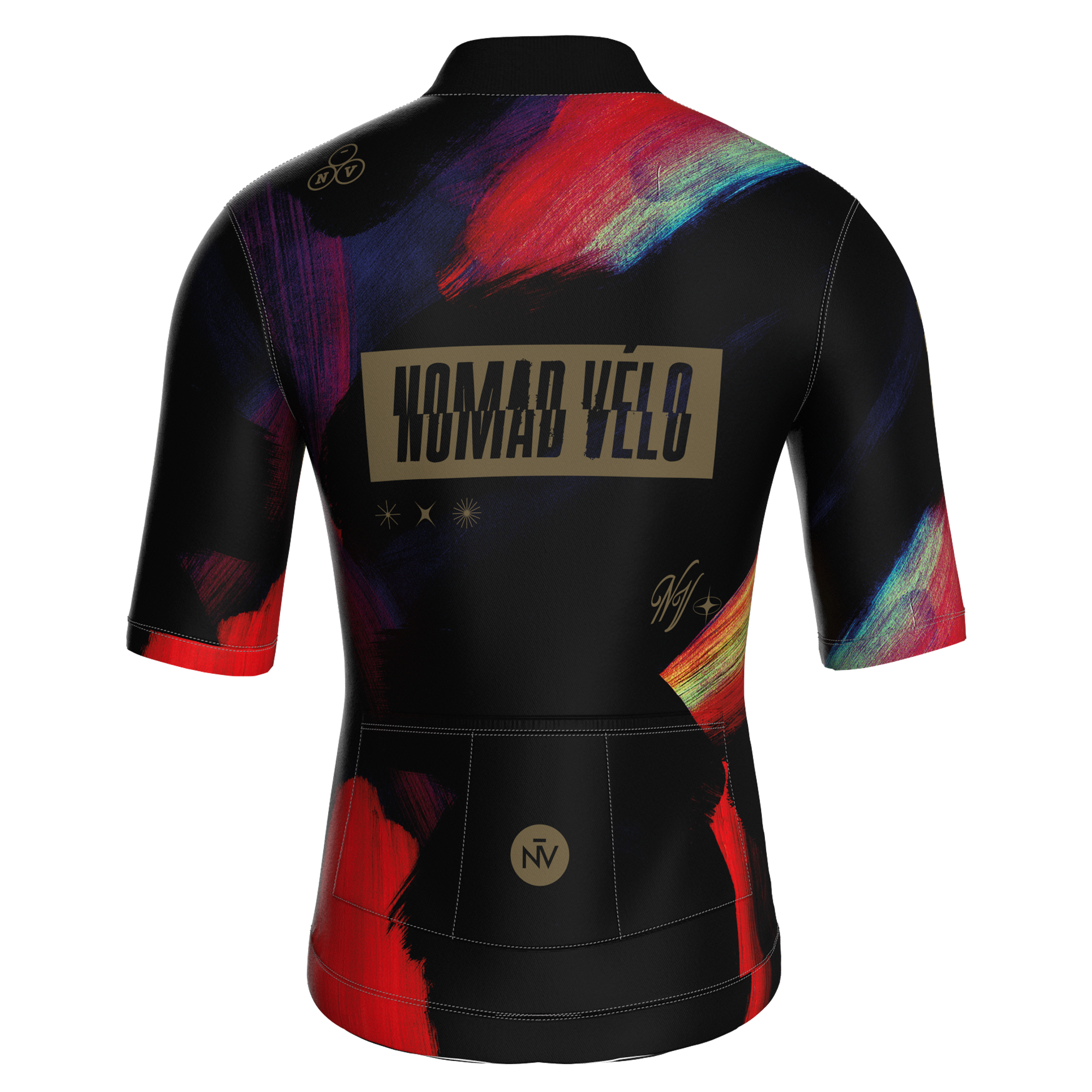 Painterly Midnight Jersey – Cycling Short Sleeve Aero Fit Sublimated Artwork