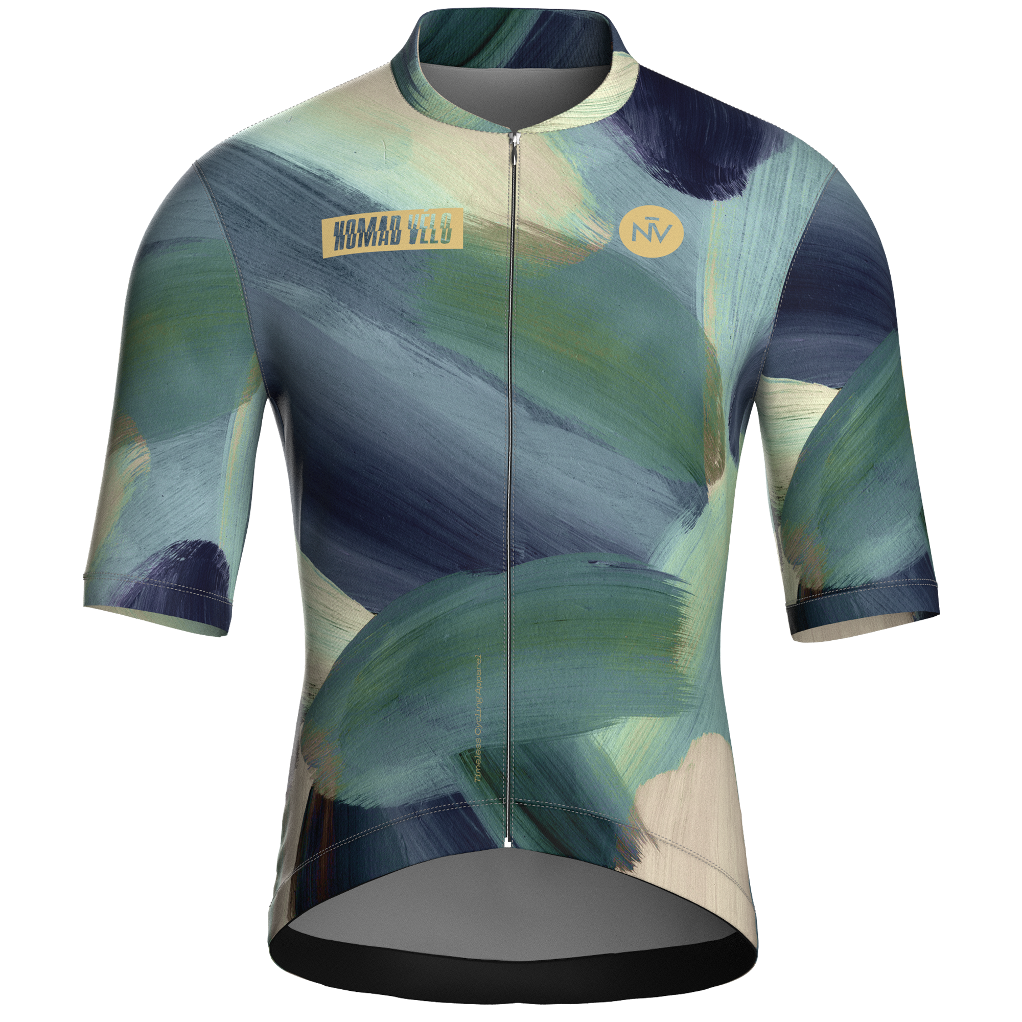Painterly Sage Jersey – Cycling Short Sleeve Aero Fit Sublimated Artwork