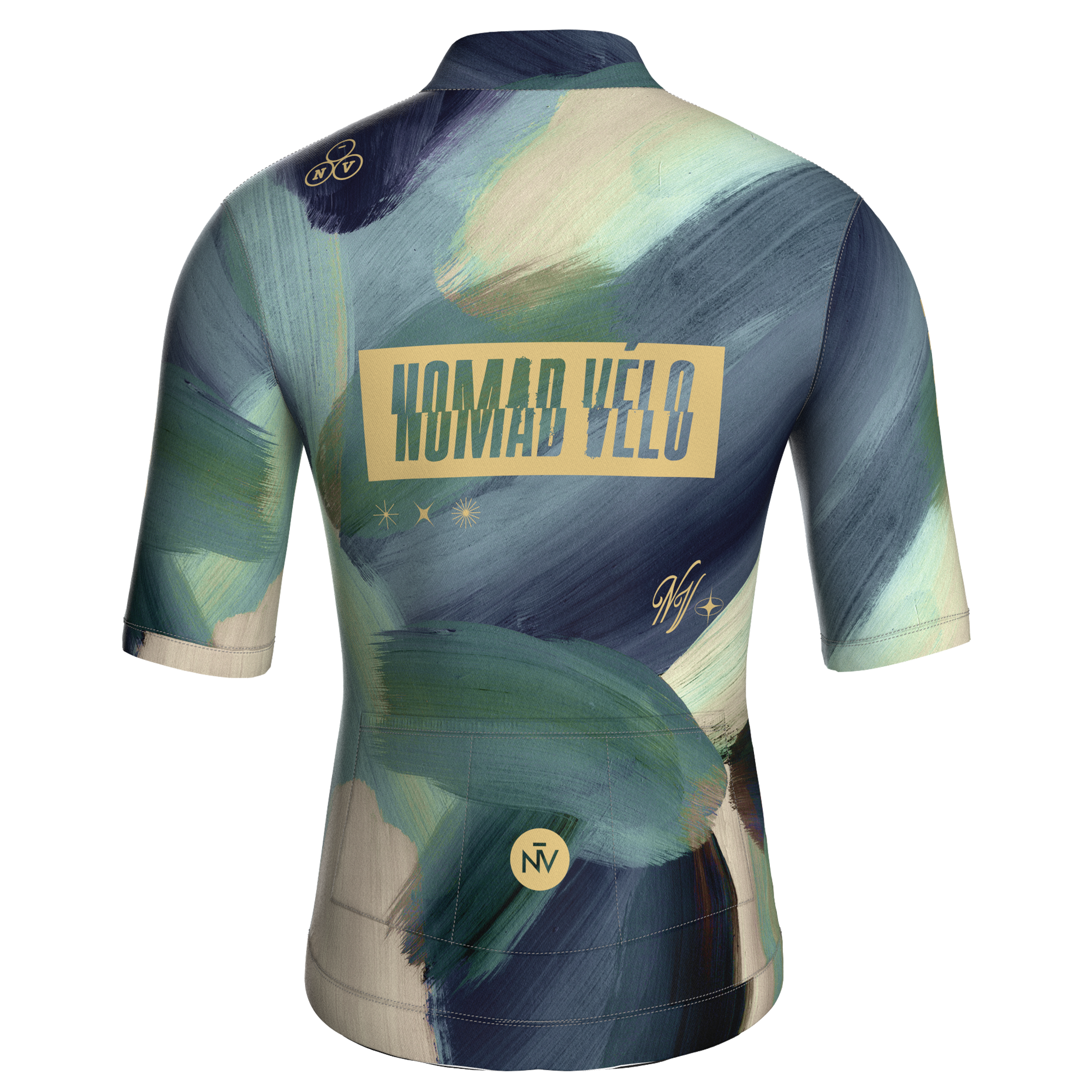 Painterly Sage Jersey – Cycling Short Sleeve Aero Fit Sublimated Artwork