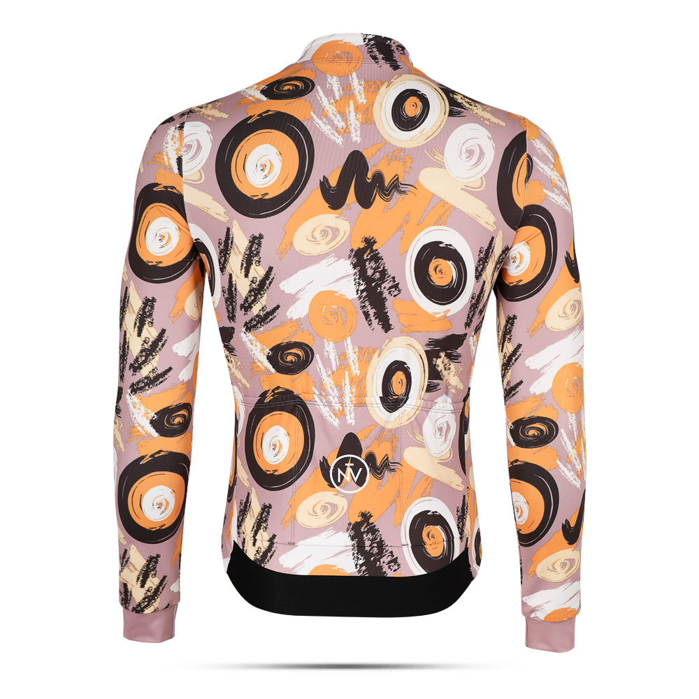 Cycling Baobab Long Sleeve Jersey – Aero Fit Thermal African Nature Tree Design | Nomad Vélo