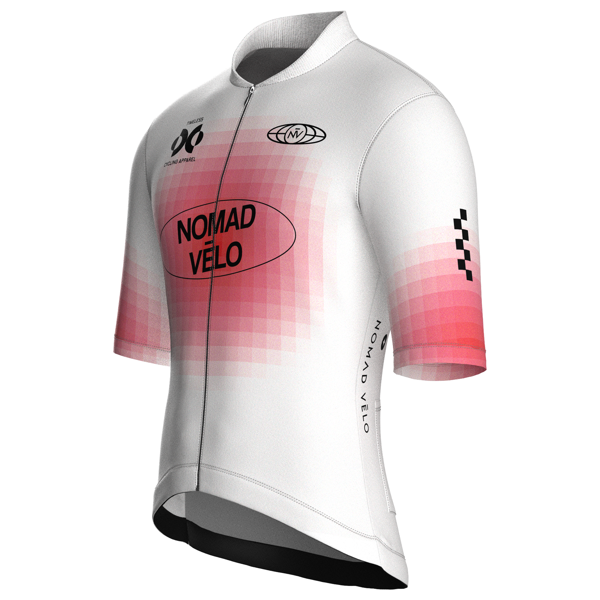 Pixel White Jersey – Cycling Short Sleeve Race Fit