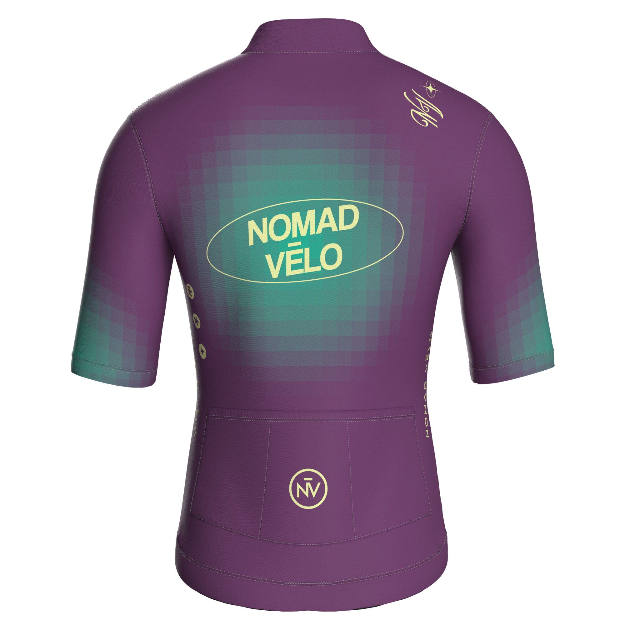 Pixel Plum Jersey – Cycling Short Sleeve Race Fit