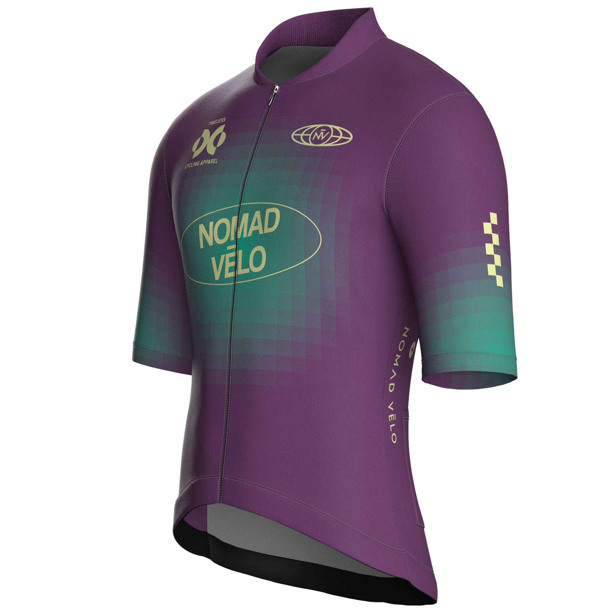 Pixel Plum Jersey – Cycling Short Sleeve Race Fit