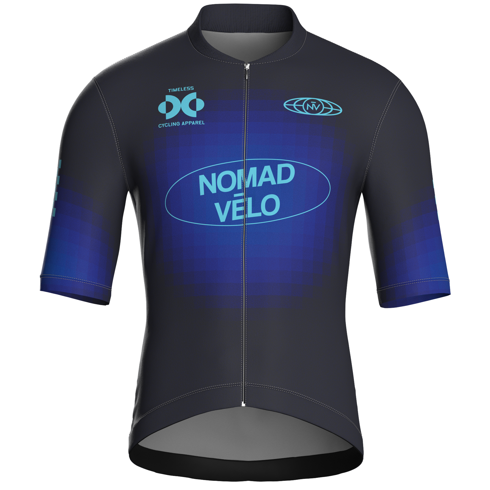 Pixel Black Jersey – Cycling Short Sleeve Race Fit