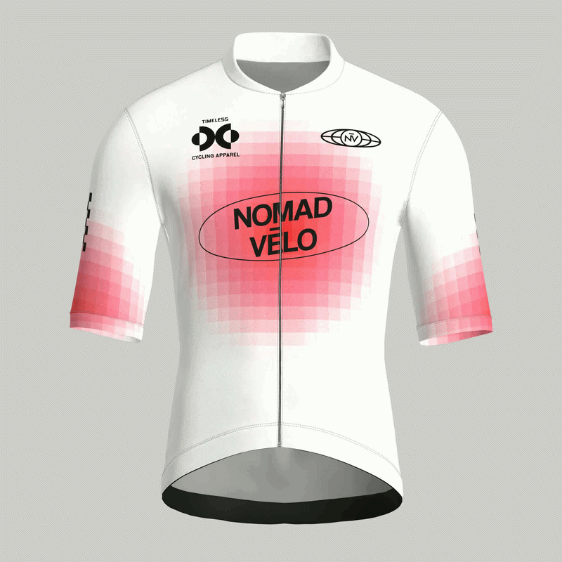 Pixel White Jersey – Cycling Short Sleeve Race Fit