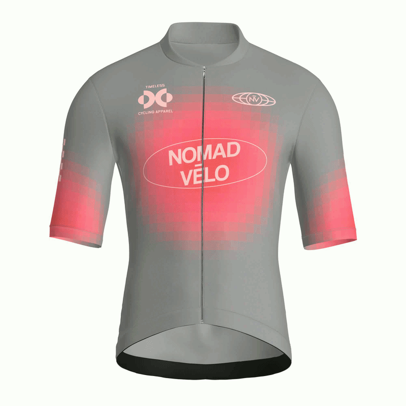 Pixel Grey Jersey – Cycling Short Sleeve Race Fit