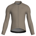 Pure Taupe Jersey – Cycling Long Sleeve Race Fit