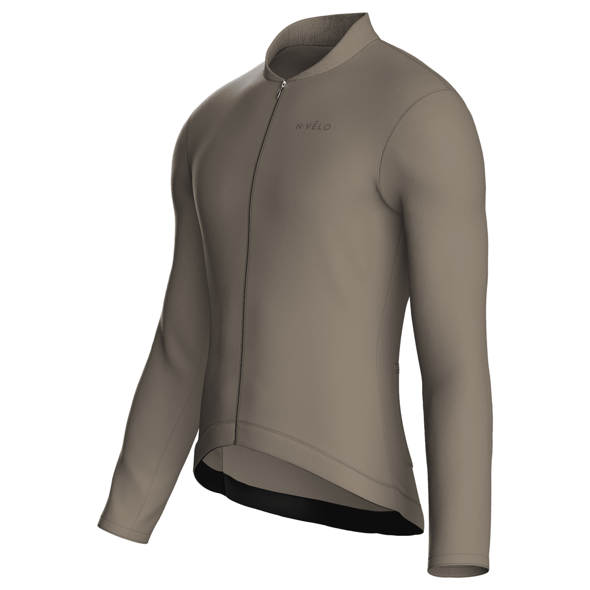 Pure Taupe Jersey – Cycling Long Sleeve Race Fit