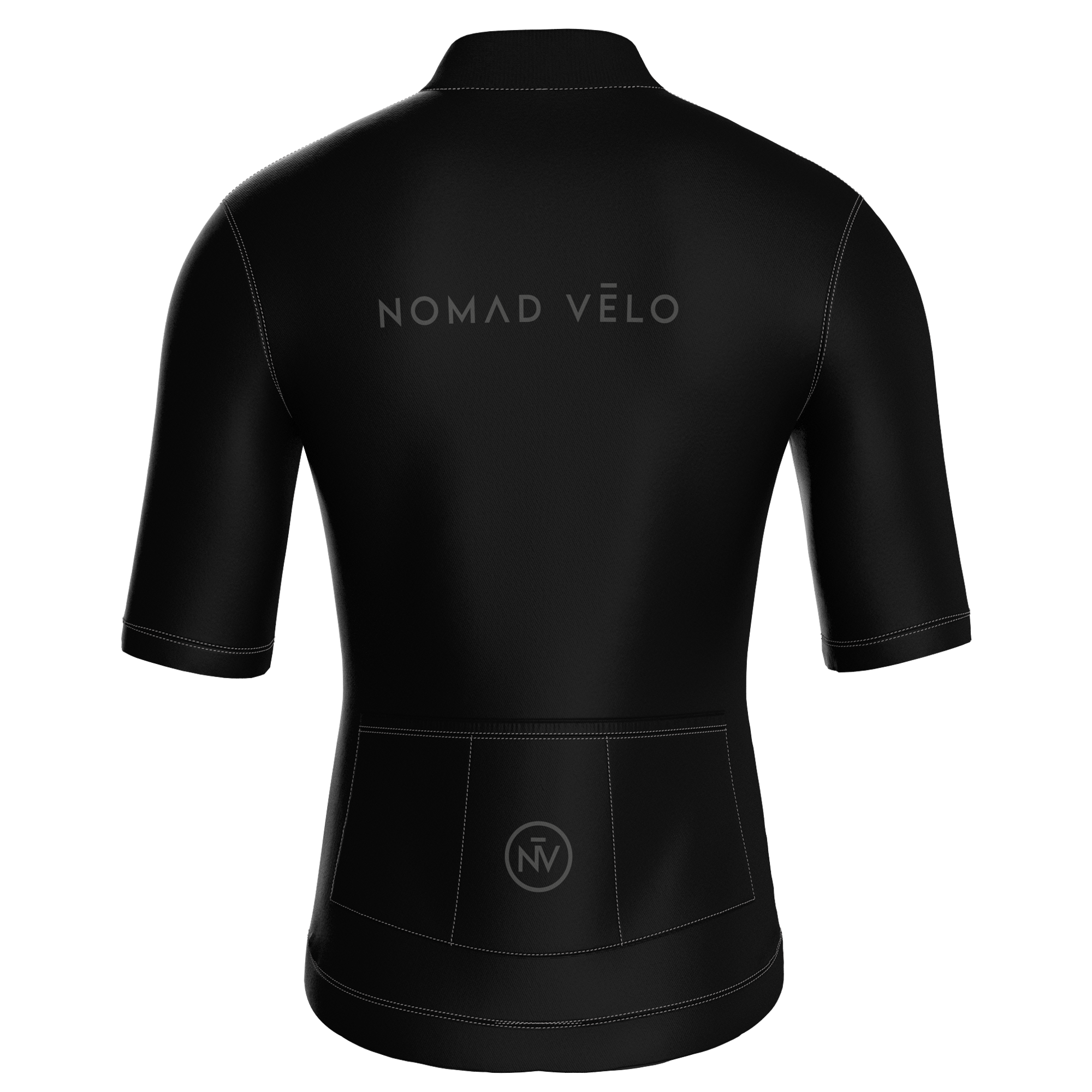 Pure Black Jersey – Cycling Short Sleeve Race Fit