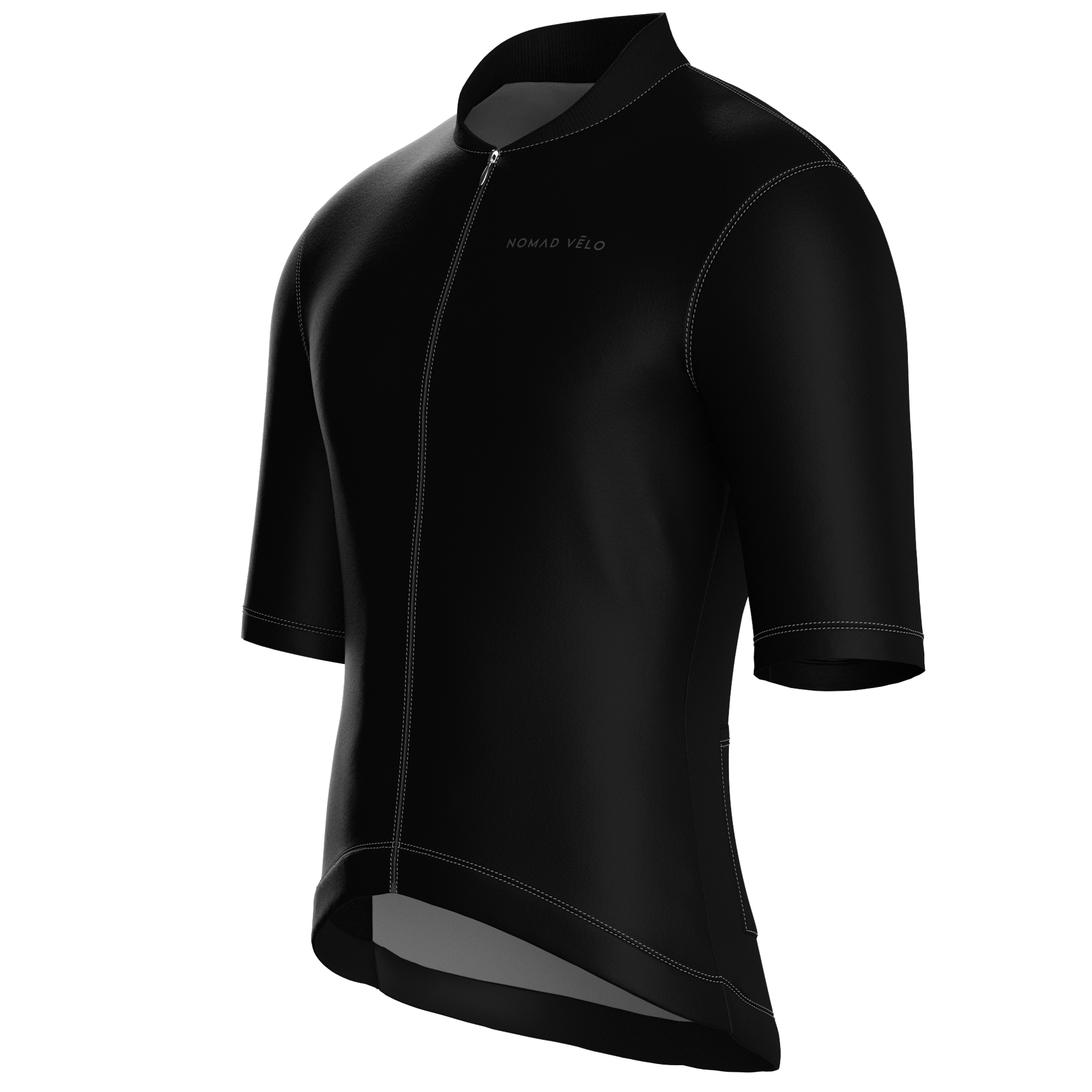 Pure Black Jersey – Cycling Short Sleeve Race Fit
