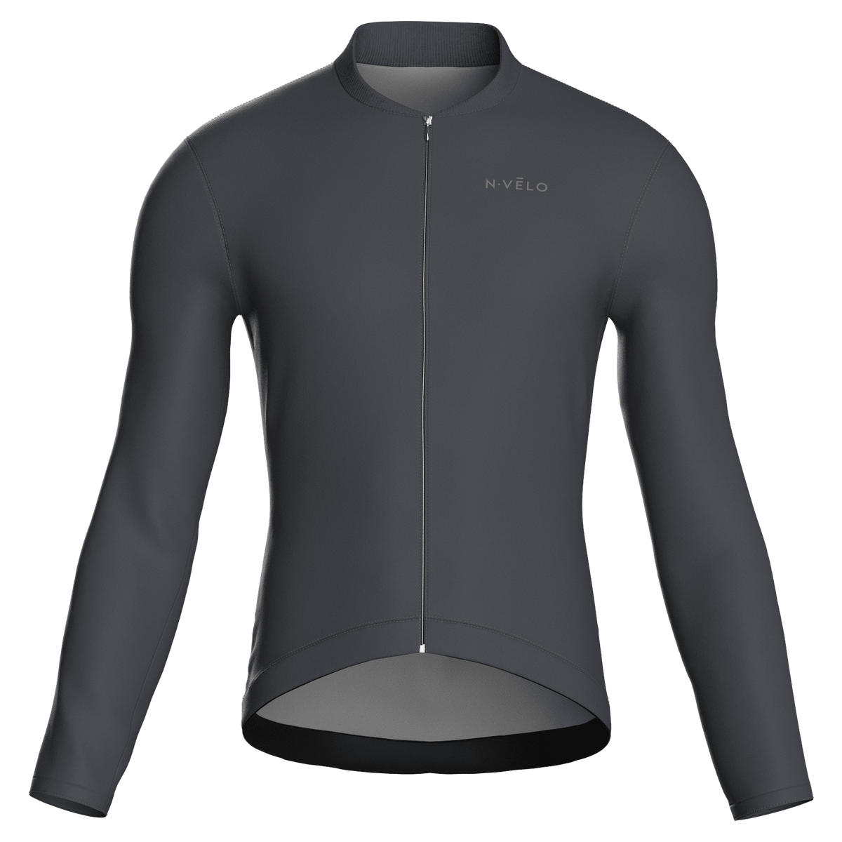 Pure Graphite Jersey – Cycling Long Sleeve Race Fit