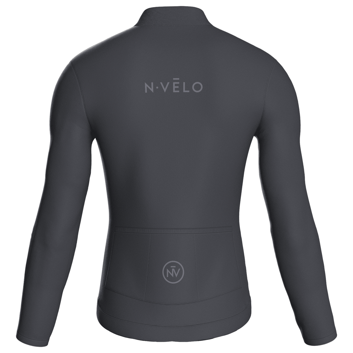 Pure Graphite Jersey – Cycling Long Sleeve Race Fit