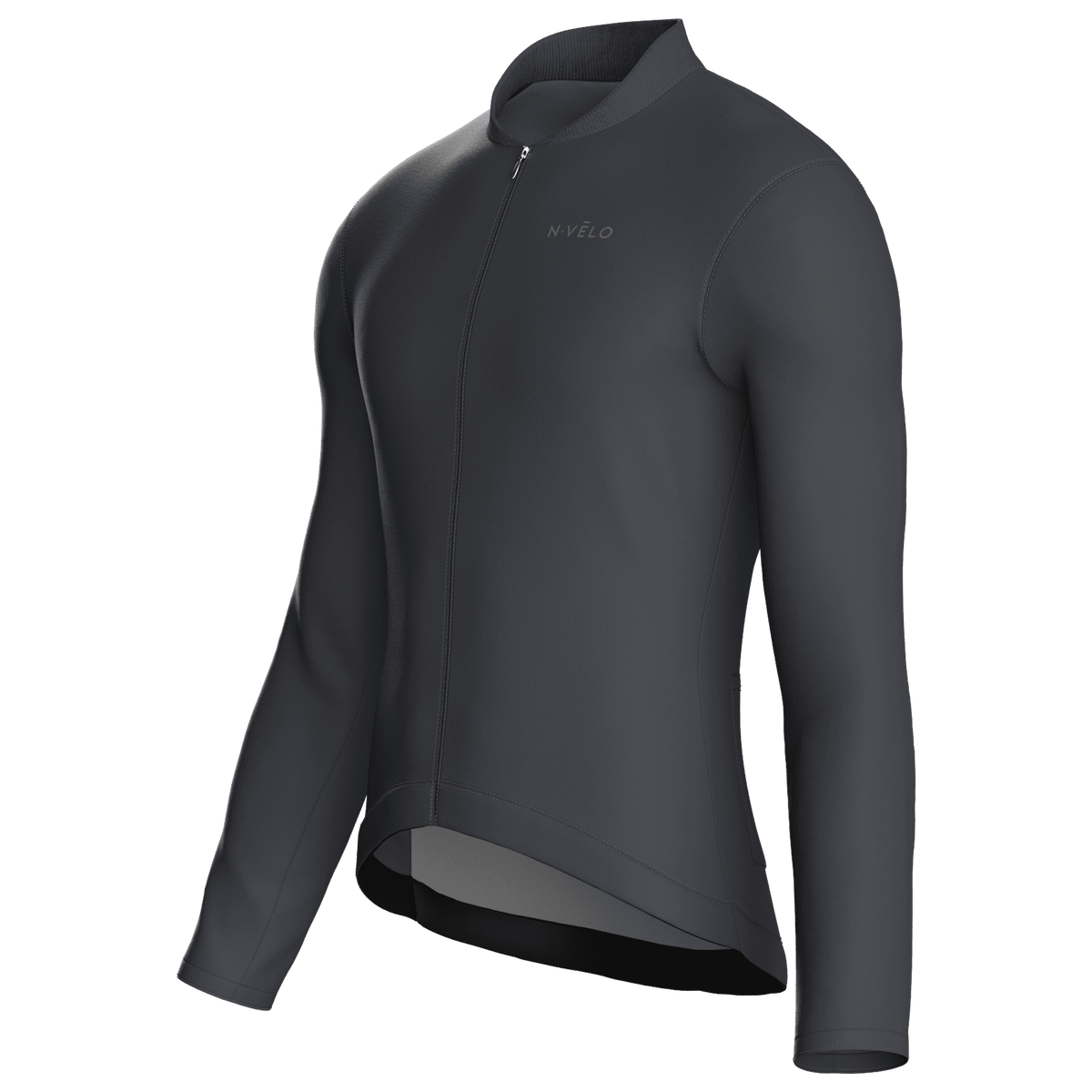 Pure Graphite Jersey – Cycling Long Sleeve Race Fit