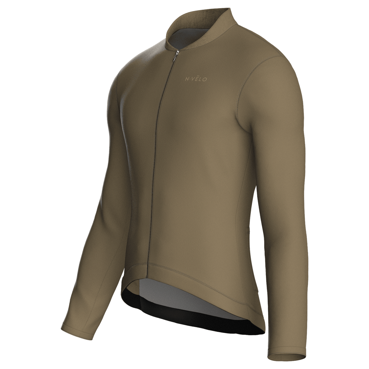 Pure Khaki Jersey – Cycling Long Sleeve Race Fit