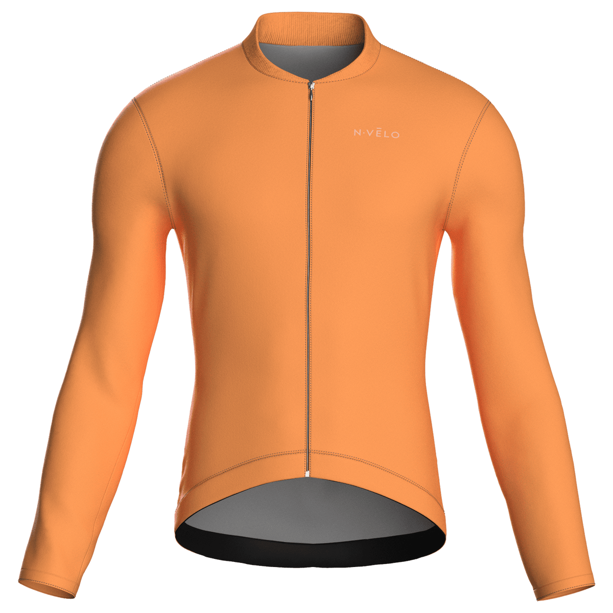 Pure Orange Jersey – Cycling Long Sleeve Race Fit
