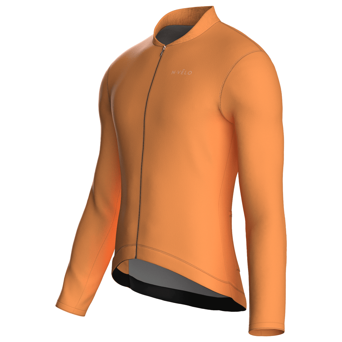 Pure Orange Jersey – Cycling Long Sleeve Race Fit