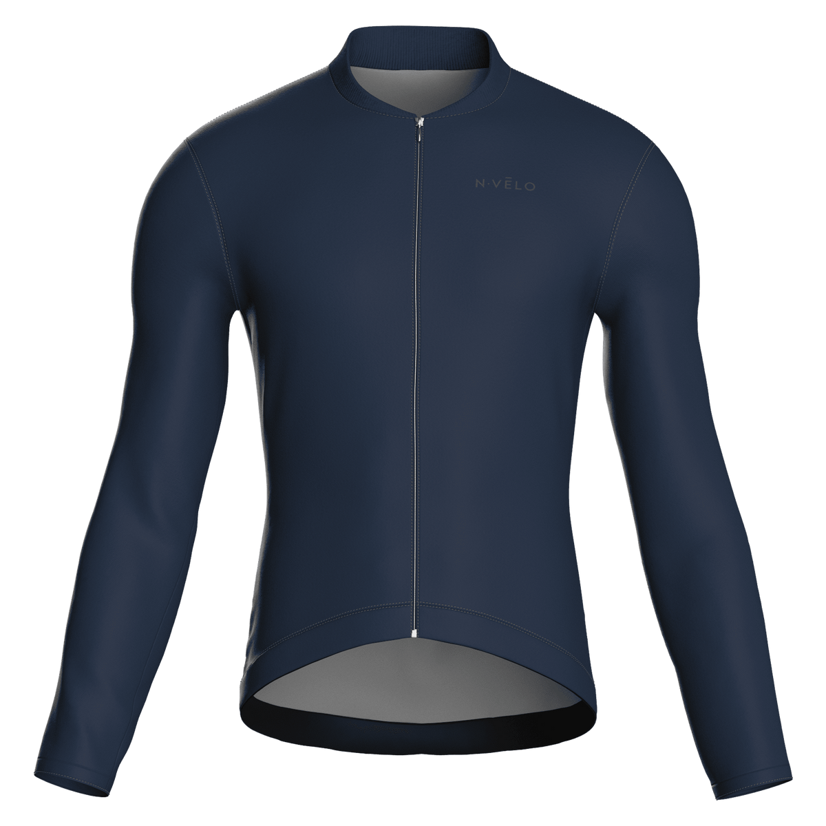 Pure Navy Jersey – Cycling Long Sleeve Race Fit