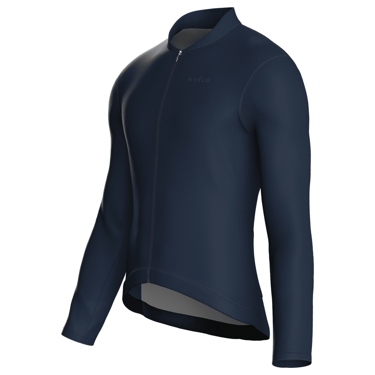 Pure Navy Jersey – Cycling Long Sleeve Race Fit