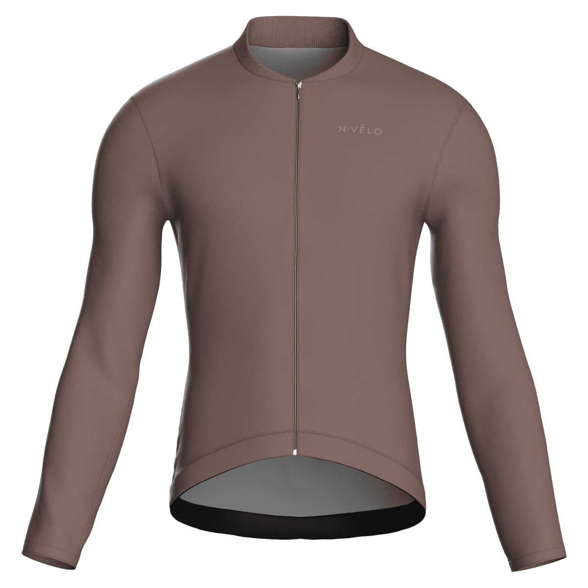 Pure Brown Jersey – Cycling Long Sleeve Race Fit