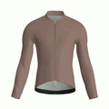 Pure Brown Jersey – Cycling Long Sleeve Race Fit