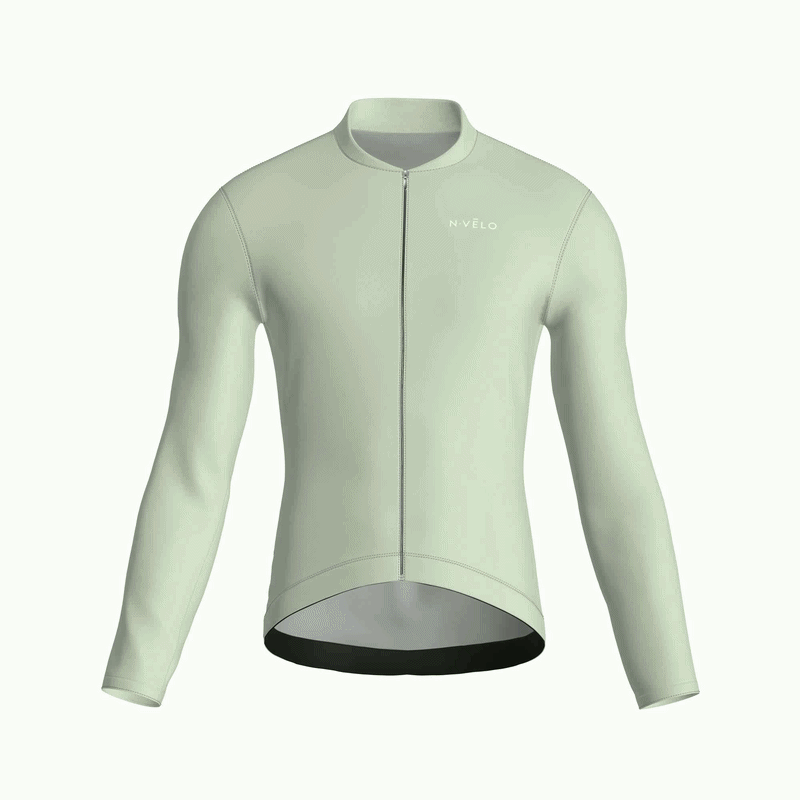 Pure Sage Jersey – Cycling Long Sleeve Race Fit