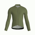 Pure Olive Jersey – Cycling Long Sleeve Race Fit