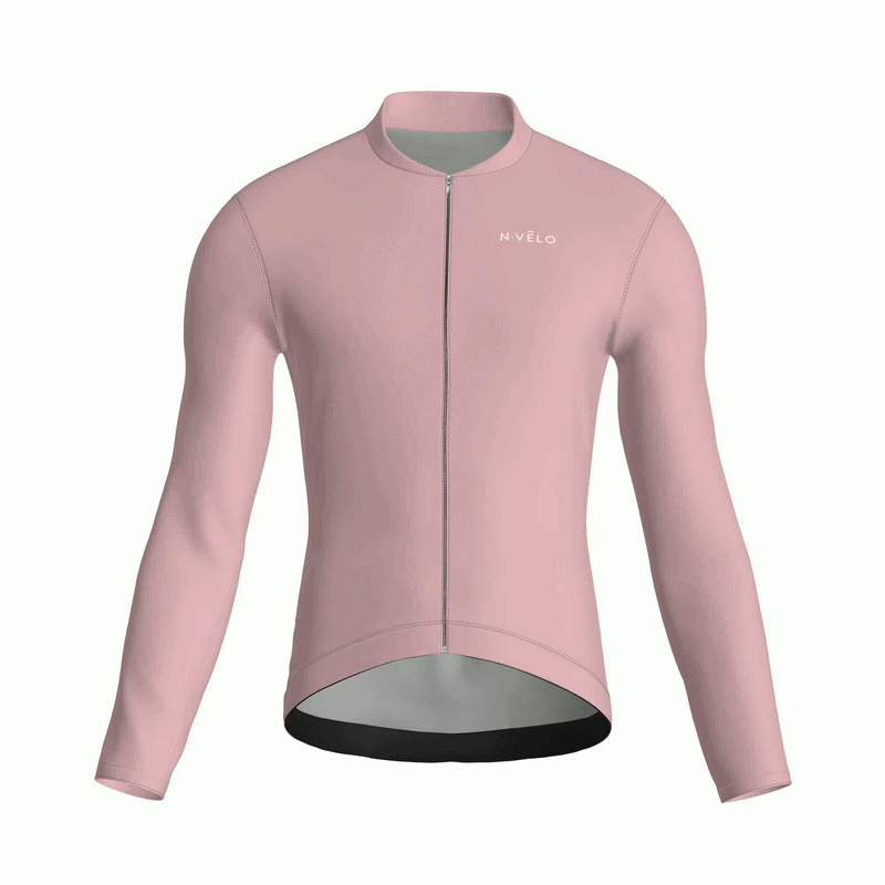Pure Mauve Jersey – Cycling Long Sleeve Race Fit