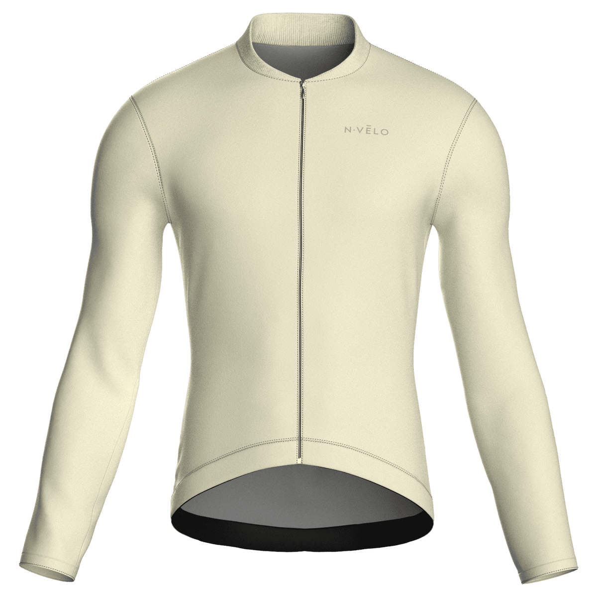 Pure Cream Jersey – Cycling Long Sleeve Race Fit