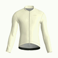 Pure Cream Jersey – Cycling Long Sleeve Race Fit
