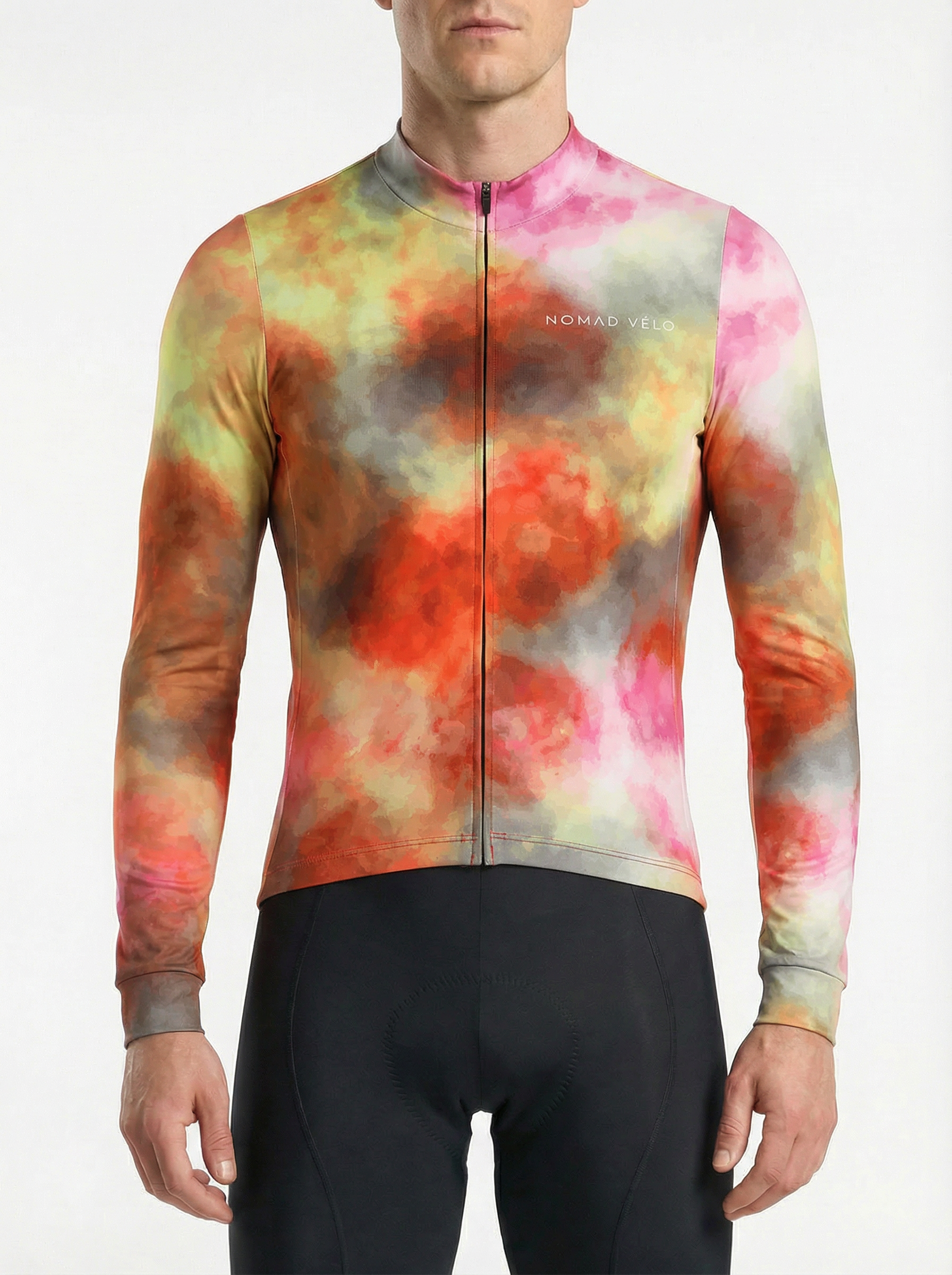 Cycling Chromatic Long Sleeve Jersey – Aero Fit Thermal Multicolor Design Winter | Nomad Vélo