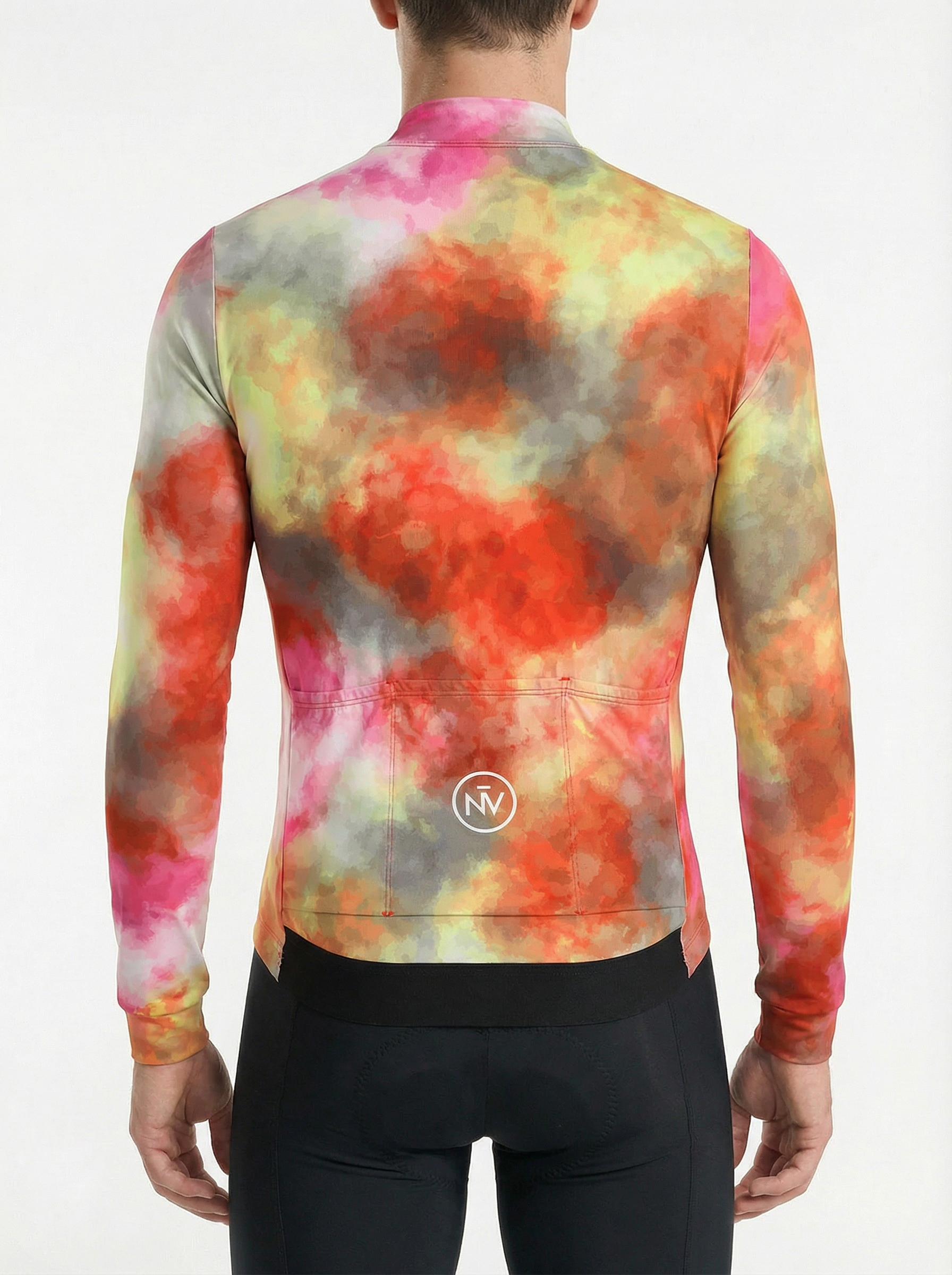 Cycling Chromatic Long Sleeve Jersey – Aero Fit Thermal Multicolor Design Winter | Nomad Vélo